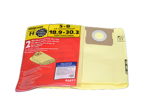 Paper Bags Shop Vac, 2PK, High Eff, Drywall, 5, 6, 8 Gal Type H Vacuum #9067133