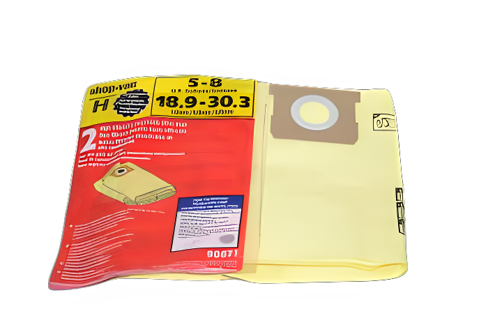 Paper Bags Shop Vac, 2PK, High Eff, Drywall, 5, 6, 8 Gal Type H Vacuum #9067133