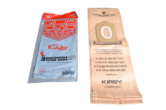 PAPER BAGS-KIRBY,#2,3PK,HERITAGE I,UPRIGHT