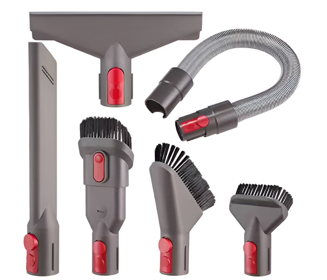 5 Piece Dyson Replacement Vacuum Attachment Kit – Flexible Hose & Crevice Tools for Dyson V15, V12, V11, V10, V8, V7 Cordless Models