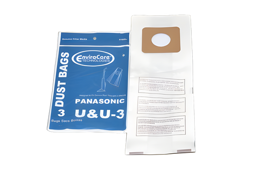 Paper Bags Panasonic, U 3, 3pk, Enviro, Upright Vacuum #816SW