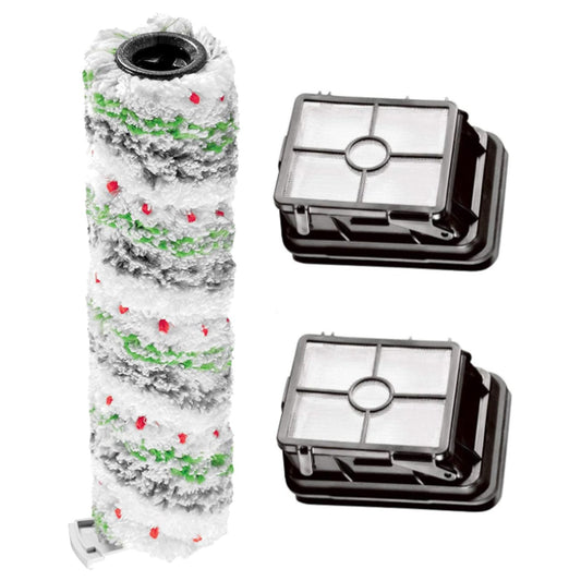 2554 2590 2593 2596 CROSS WAVE Brush Replacement and Crosswave Filter Compatible with Bissell CrossWave Max Series Vacuum Cleaner Compare to Part 1618641 1608684