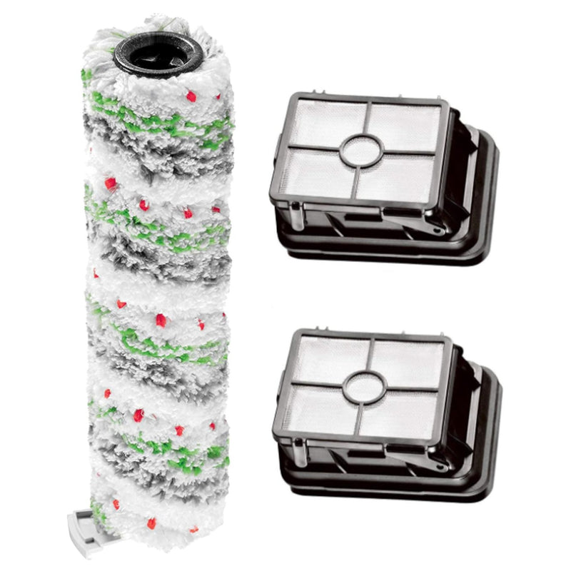 2554 2590 2593 2596 CROSS WAVE Brush Replacement and Crosswave Filter Compatible with Bissell CrossWave Max Series Vacuum Cleaner Compare to Part 1618641 1608684