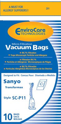 Sanyo SC-P11 Transformax Bags-  Generic - 10 pack