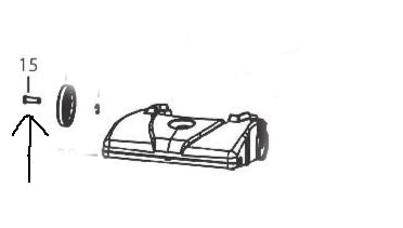 Bissell Rear Wheel Axle 203-8063