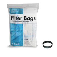 Kirby Universal Bag Kirby #204811 Universal Micron Magic Cloth Bags with 0.3 Micron Filtration for All Generation & Sentria Models (6 Bags & 1 belt)