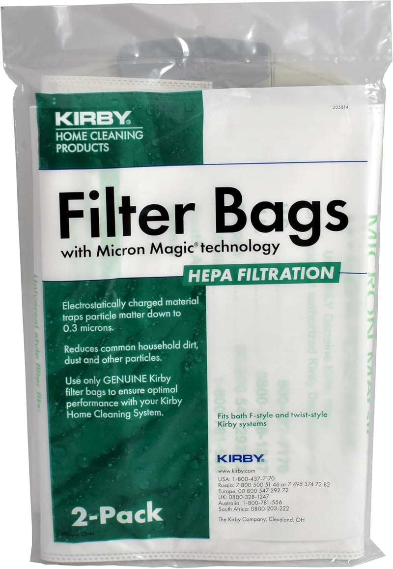 Kirby Sentria Vacuum Bags 205803 HEPA - Genuine - 2 pack #205814A