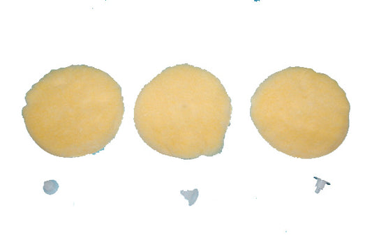 Electrolux Lambswool B6, B7, B8 Shampooer Buffing Pads for Lux polisher, shampooer - Set of 3