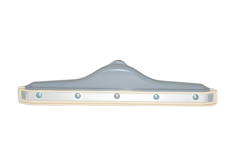 Fit All, Commercial Squeegee Tool 1 1/2''/rubber Blades Vacuum #5455NR