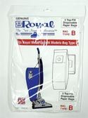 Royal/Dirt Devil 3-871075-001 Type B HEPA Filtration Vacuum Bags- Genuine  - 3 pack