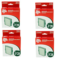 Dirt Devil F28 Vacuum Filter  3-ST0900-000 - (2 Pack X 4) - Genuine