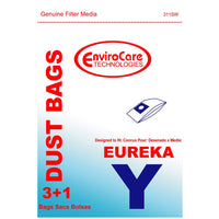 Eureka Y Vacuum Bags - Generic - 3 bags + 1 filter/pack
