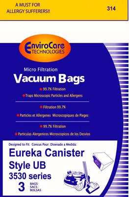 Eureka UB Vacuum Bags 61240 - 3 Bags