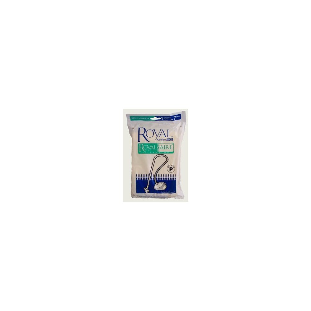 Royal AiroPro Type P Vacuum Bags 7 Pack + 1 Filter by Envirocare