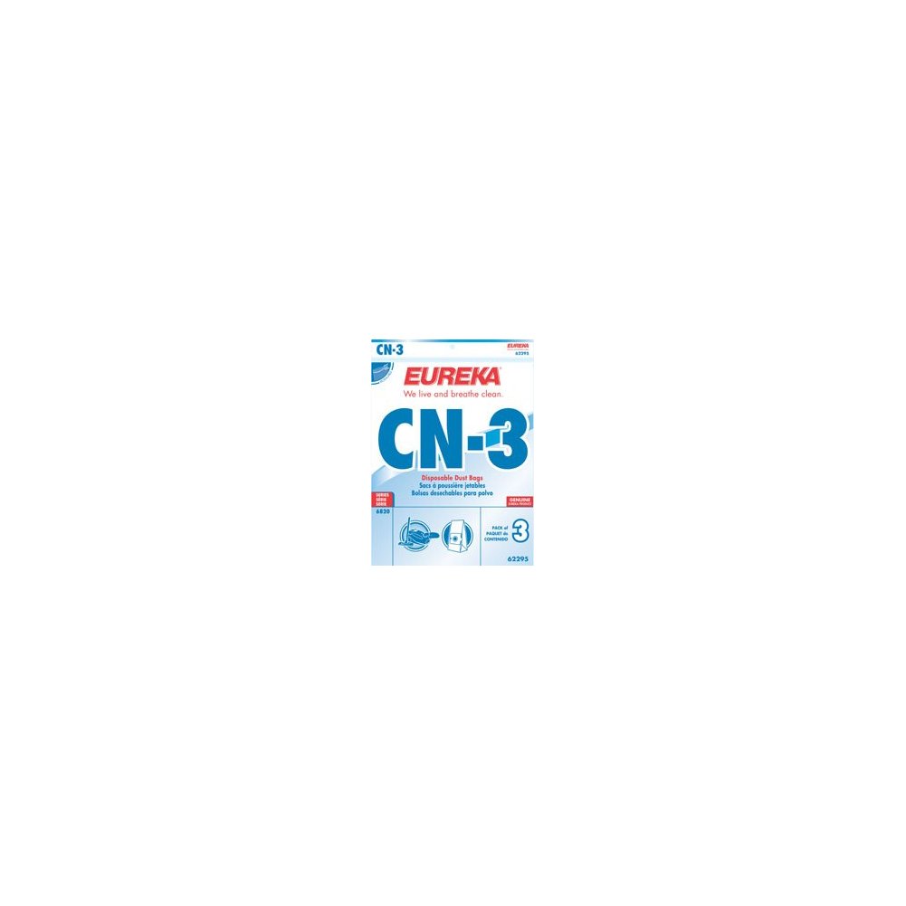 Eureka CN-3 Vacuum Bags 62295 - 3 Pack