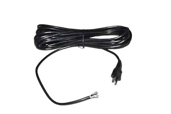 CORD REEL CORD-26ft,2 WIRE W/TERMINALS,BLACK,SOFT