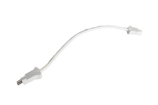 HOSE CORD- 10 INCH MALE/FEMALE-WHITE