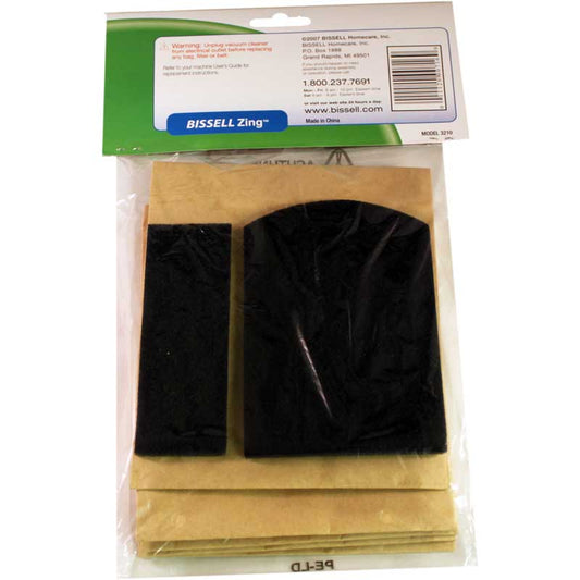 Bissell Zing 7100 Series 3 Bags & 2 Filter Kit - 3210B