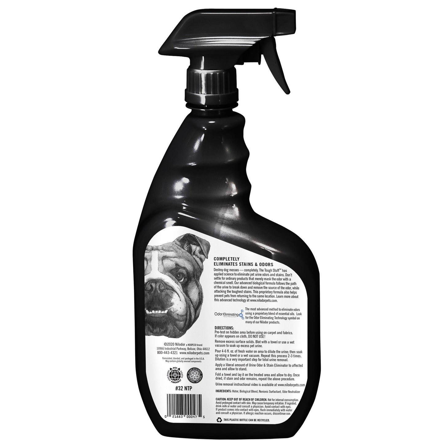 NILodor Pet Urine Odor & Stain Eliminator - 32 Ounces 32NTP CI-32NTP