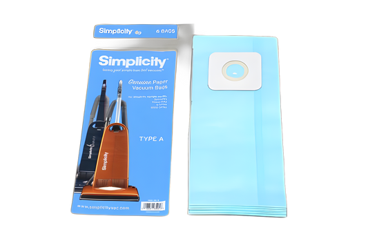 PAPER BAGS,6PK-SIMPLICTY,RICCAR,TYPE A,UPRIGHT