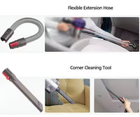 5 Piece Dyson Replacement Vacuum Attachment Kit – Flexible Hose & Crevice Tools for Dyson V15, V12, V11, V10, V8, V7 Cordless Models