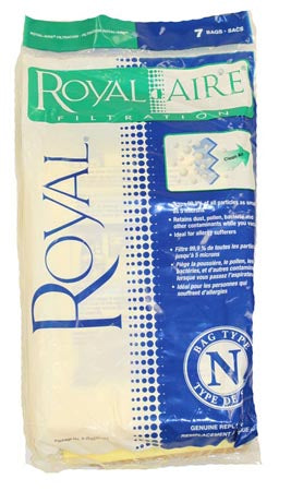 Royal Type N Vacuum Cleaner Bags 3-JS0370-001 - 7 Pack - Genuine