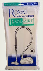 Royal / Dirt Devil Type R Royal-Aire Vacuum Bags  3-RY3100-001 - 7 Bags + 1 Filter Pack. Replaces  1RY3100000 , 1RY3500000