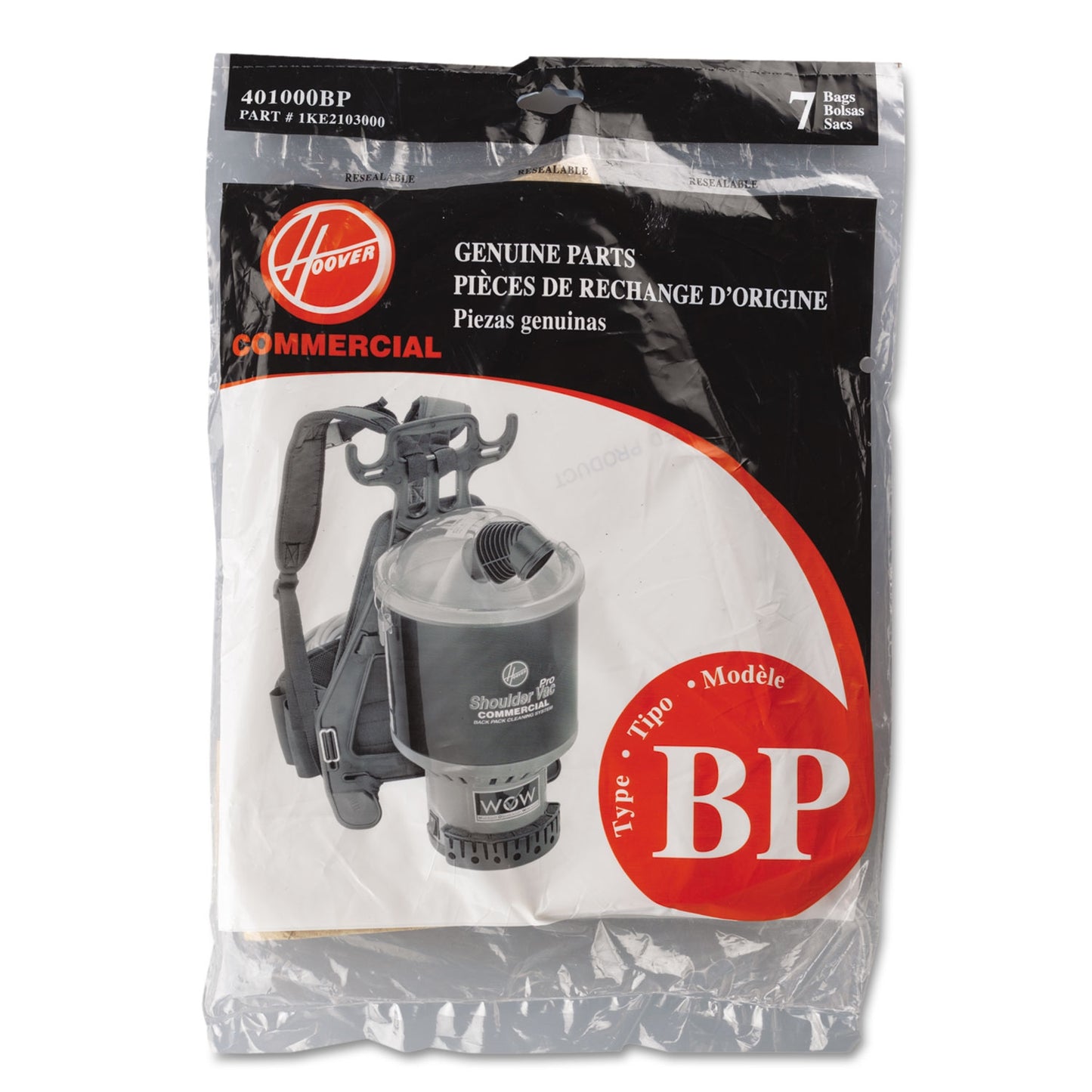 Hoover Type BP Bag - 7 pack, 401000BP