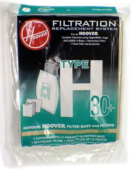 Hoover H30 Filter and Bag Kit #40101001, 09169855 - Genuine