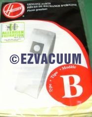 Hoover B Allergen Filtration Vacuum Bags 4010103B - Genuine - 24 Bags