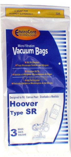 Hoover SR Vacuum Bags for Duros / Canisters 401010SR / 401011SR - Generic - 24 Bags