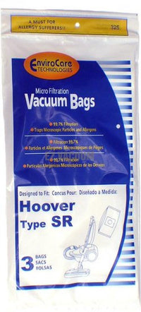 Hoover SR Vacuum Bags for Duros / Canisters 401010SR / 401011SR - Generic - 24 Bags