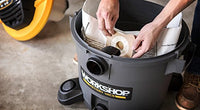 2 ProTeam WORKSHOP Wet Dry Vacuum Bags WS32090F Fine Dust Collection Shop Vacuum Bags 6-9 Gallon