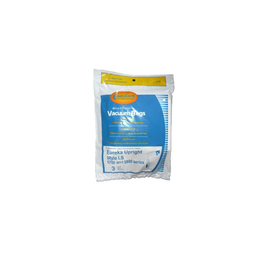 9 Eureka Type LS Sanitaire Vacuum Bags, LiteSpeed Upright, Bagged, Boss Signature Genesis, Refurb Powerline Limited