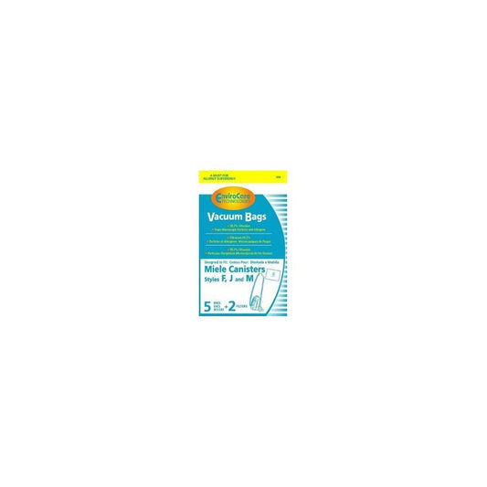 Miele Type F, J M (FJM) HEPA Cloth Vacuum Cleaner Dustbags 10 Bags 4 Filters by EnviroCare