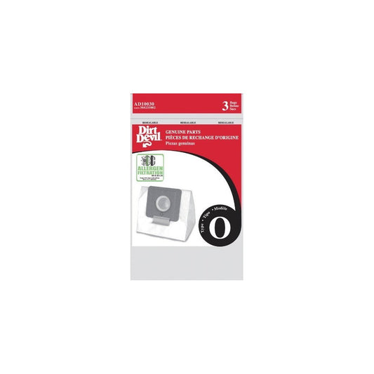 9 Replacement AD10030 Type O Vacuum Cleaner Bags Compatible for Dirt Devil SD30040