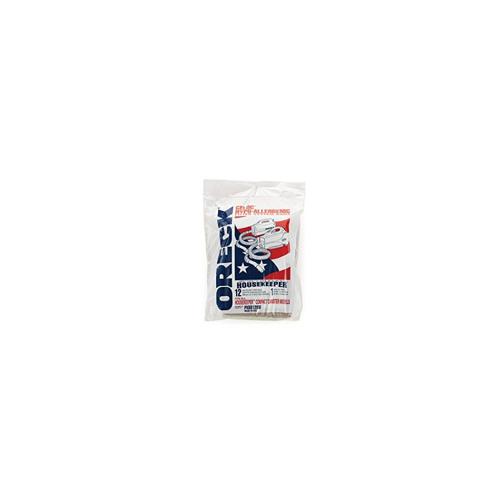 Oreck Commercial PKBB12DW Super Compact Canister Advanced Filtration Disposable Bags (Pack of 12)