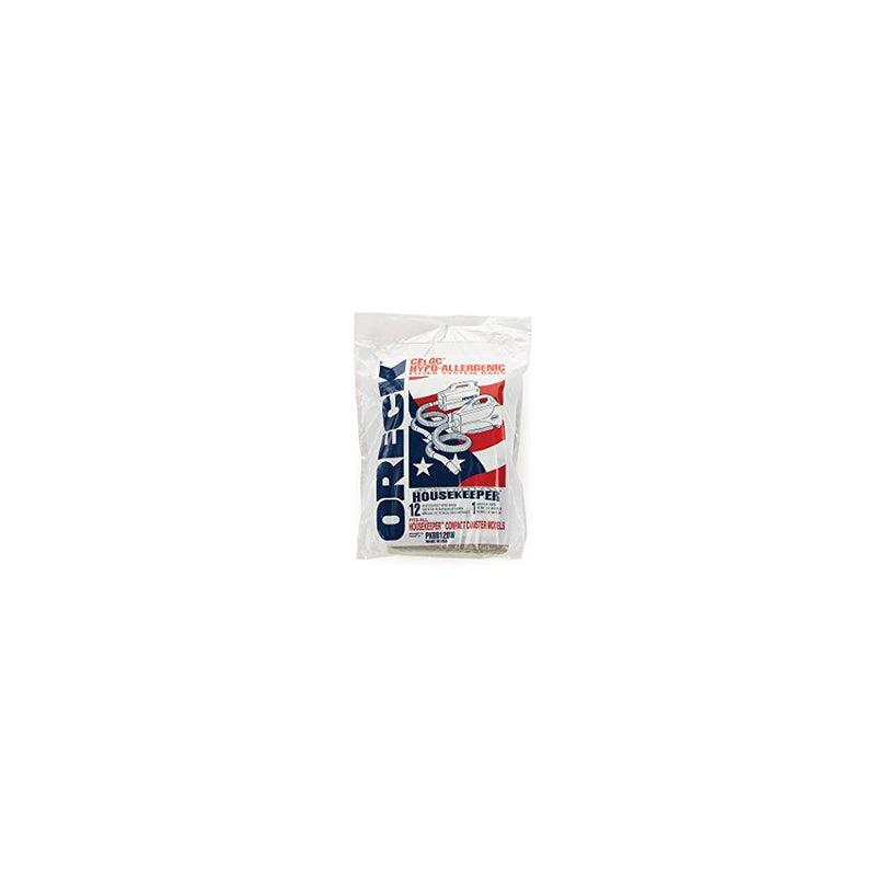 Oreck Commercial PKBB12DW Super Compact Canister Advanced Filtration Disposable Bags (Pack of 12)