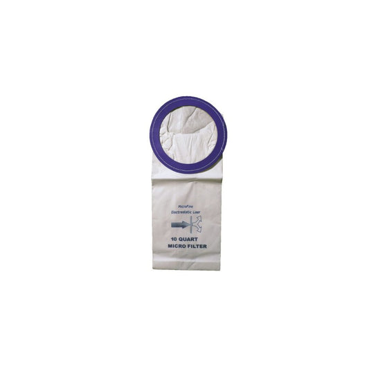 20 Commercial Backpack Vacuum Cleaner Bags 10 Quart, Clarke, Coach, Sandia, Windsor, Proteam, Raven, Perfect, EDIC,