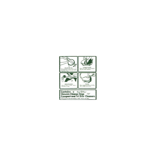 Replacement Compact/Tristar Paper Bags (12 Pack)