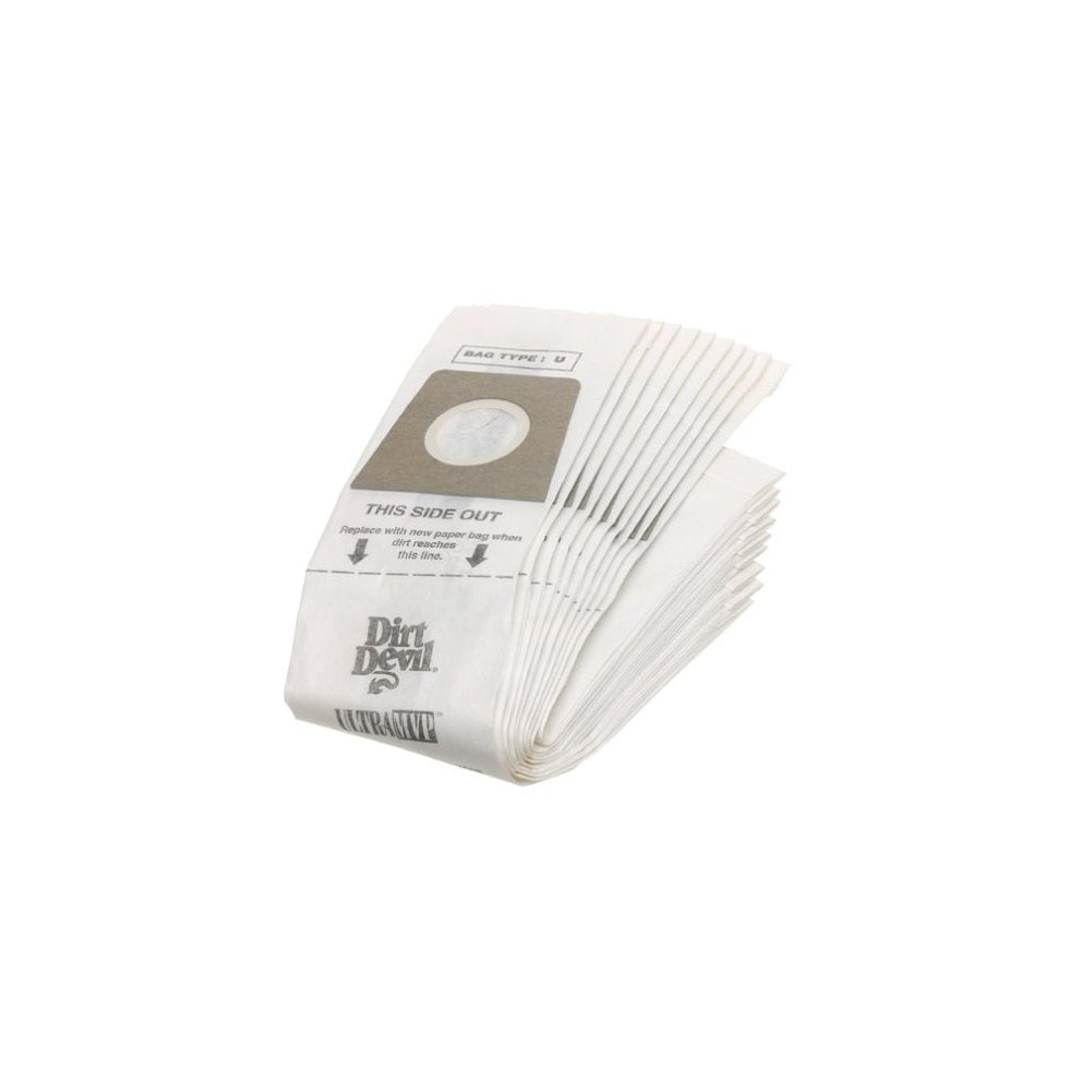 Dirt Devil Type U Vacuum Bags (10-Pack), 3920048001