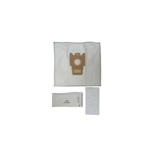 10 Miele F J M Allergen Canister Vacuum Bags + 4 Filters