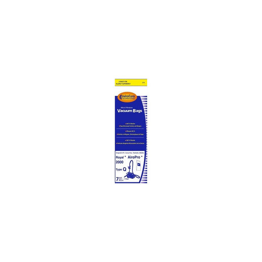 7 Royal Type Q Allergy Vacuum BAG + Filter, AirPro Ry 2000, Aire, Canister Vacuum Cleaners, 3-RY2100-001, RY2100
