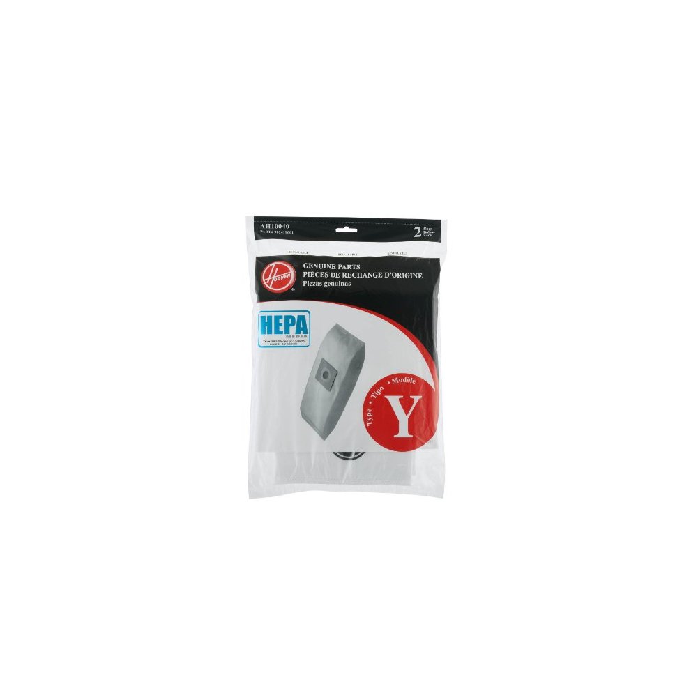 Hoover: H-4010801Y Paper Bag, Type Y HEPA Wind-Tunnel 2 Pk