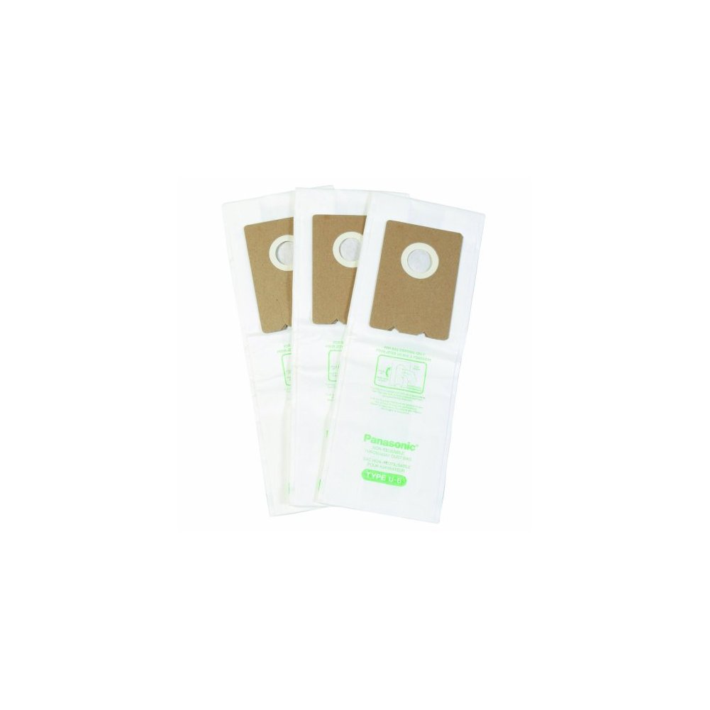 Panasonic MC-V145M Type U-6 Tab Lock Micron Paper Bag, 3-Pack