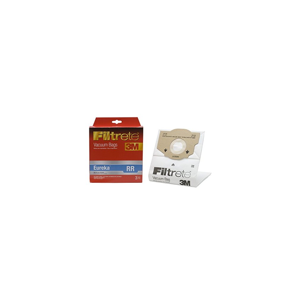 Replacement 3M Filtrete Eureka RR MicroAllergen Synthetic Cloth Bags, Extra Capacity, 3-Pack