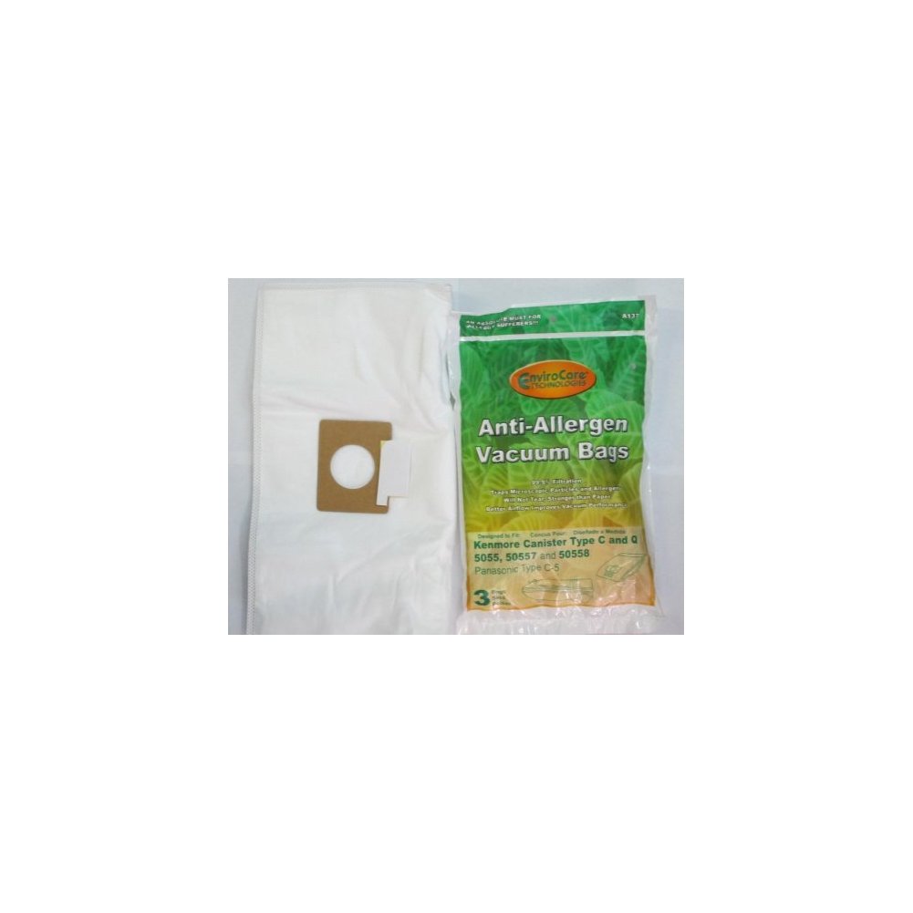 9 Kenmore HEPA Like Canister Type C, Q, 50558 50555 50557 Sears Vacuum Bags, Canister, Panasonic Vacuum Cleaners, MC-V15