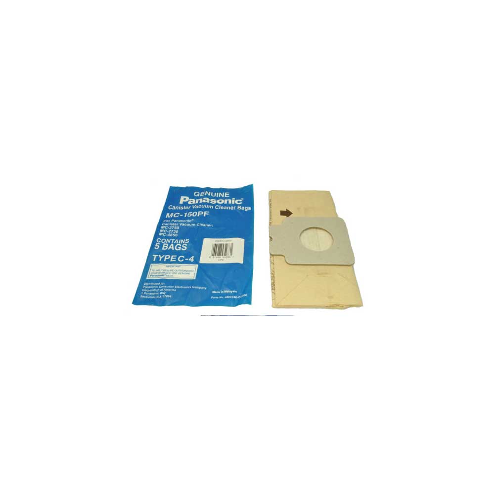 PAPER BAGS-PANASONIC,C-4,5PK,CANISTER FITS MODELS MC-2730 - MC-2750 - MC-4850