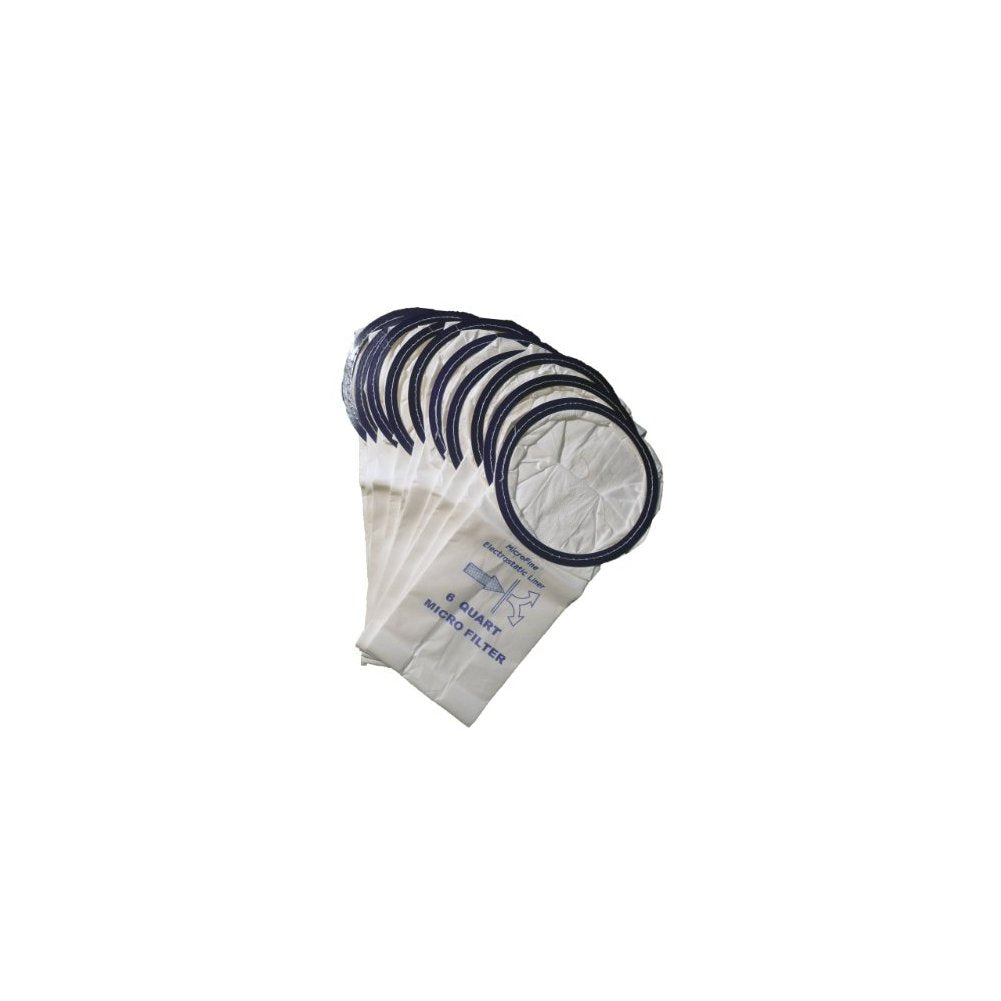 10 Commercial Vacuum Cleaner 6 QT Bag ProTeam, Allstar, Perfect, Sandia, Nobles, Windsor, 62112 Sanitaire BP-1 Back