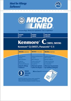 Riccar 2400 Canister Micro-Lined Vacuum Bags - Generic - 3 pack